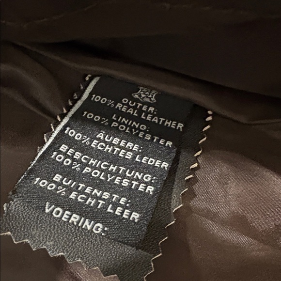 NWT [Real Leather] Motorcycle Biker Brown Diamond Leather Jacket Mens 2XL - Picture 13 of 16